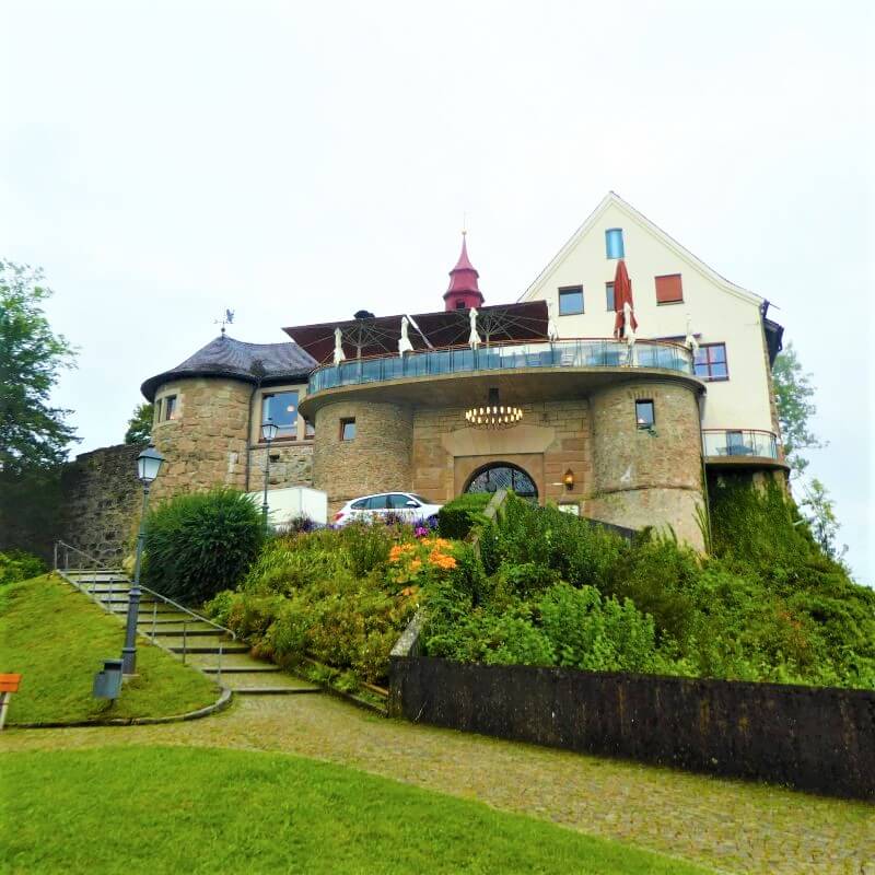 De bergruïne in Bregenz, Oostenrijk