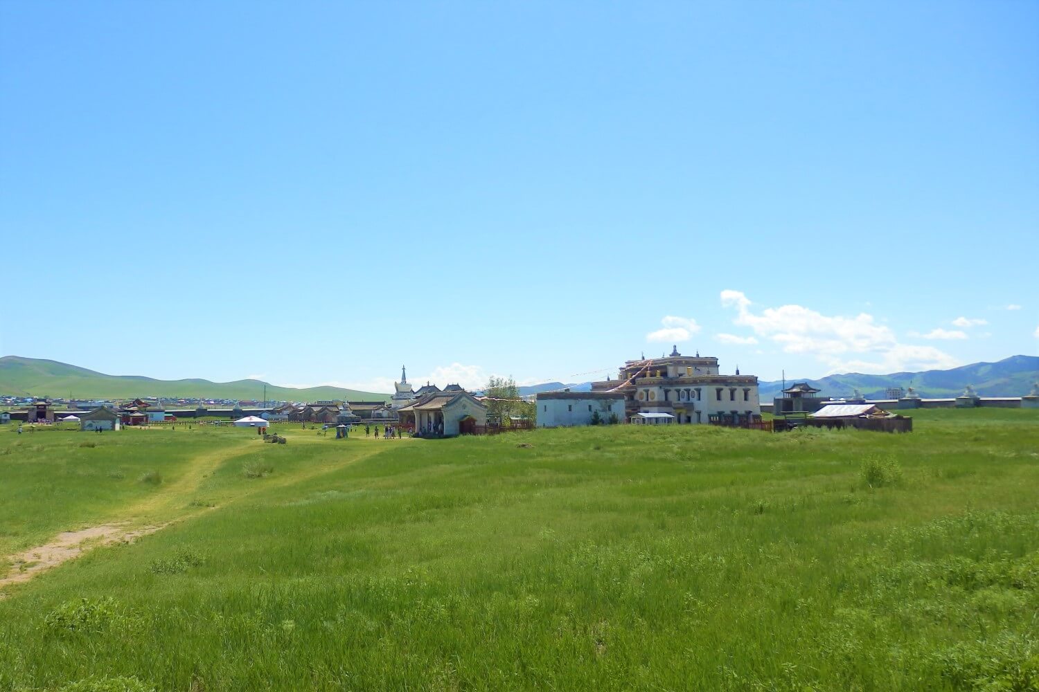 Uitzicht op het stadje Karakorum, Mongolië