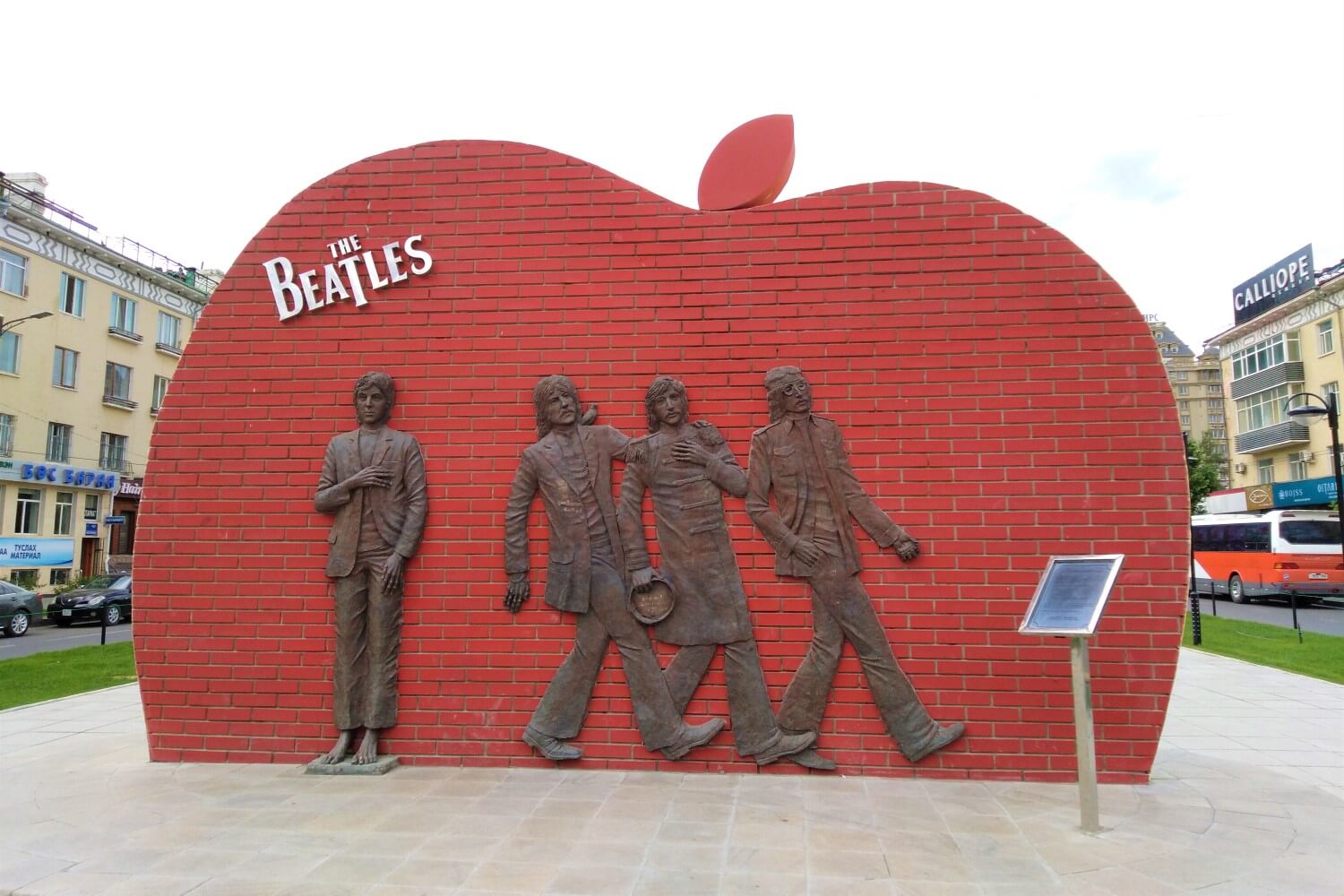 The Beatles Monument in Ulaanbaatar, Mongolië