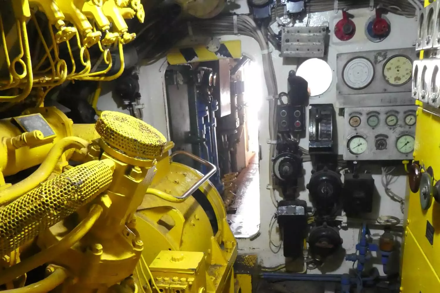 Het interieur van de duikboot