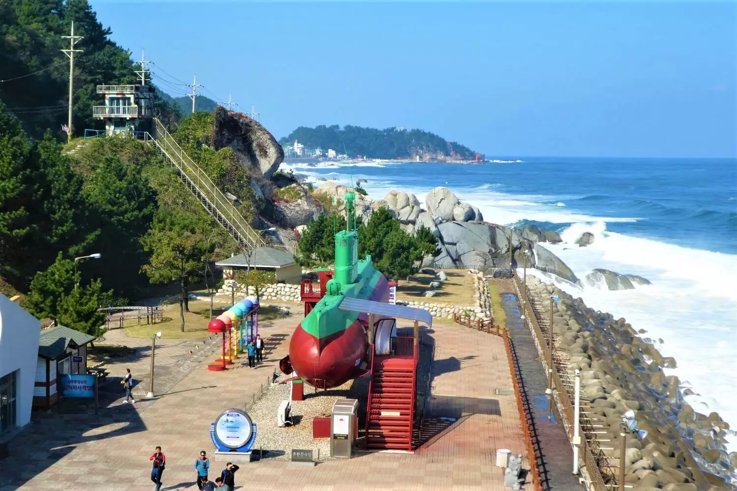 De omgeving van Tongil Park nabij Gangneung