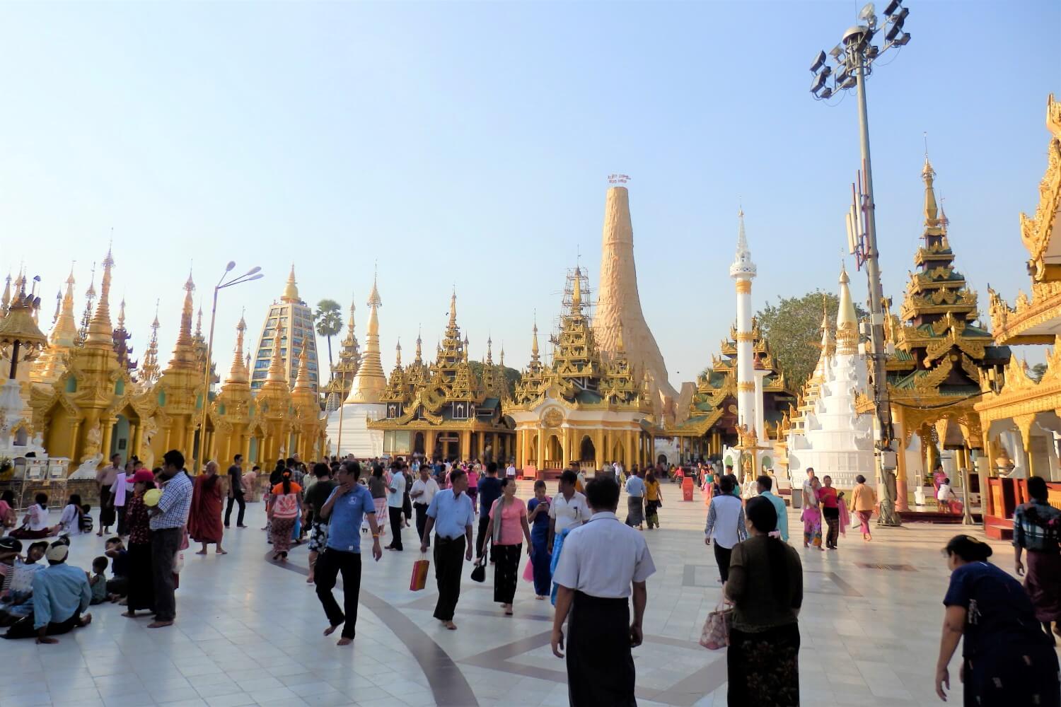 Schwedagon Pagode in Rangoon