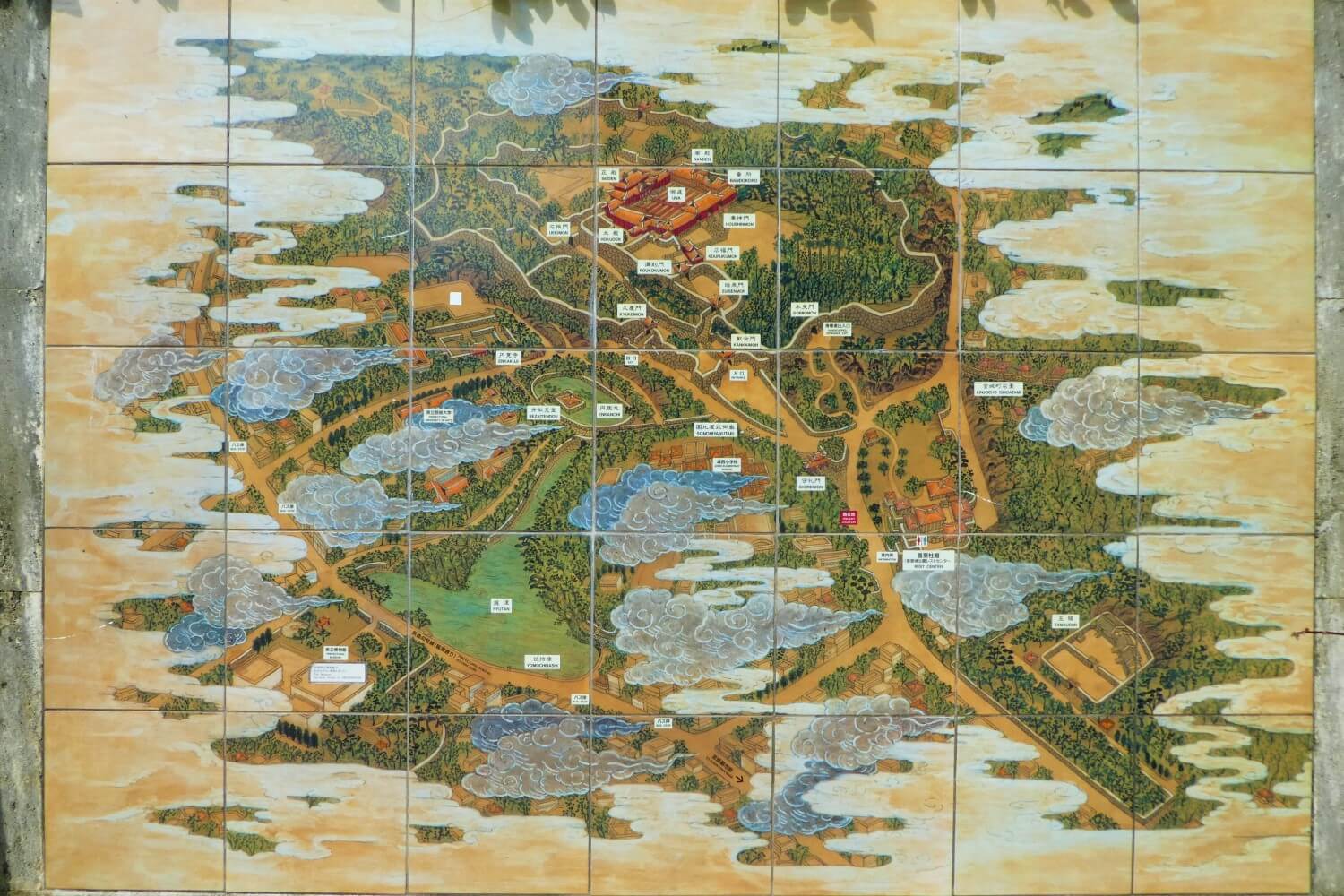 Shuri Castle op Okinawa, Japan