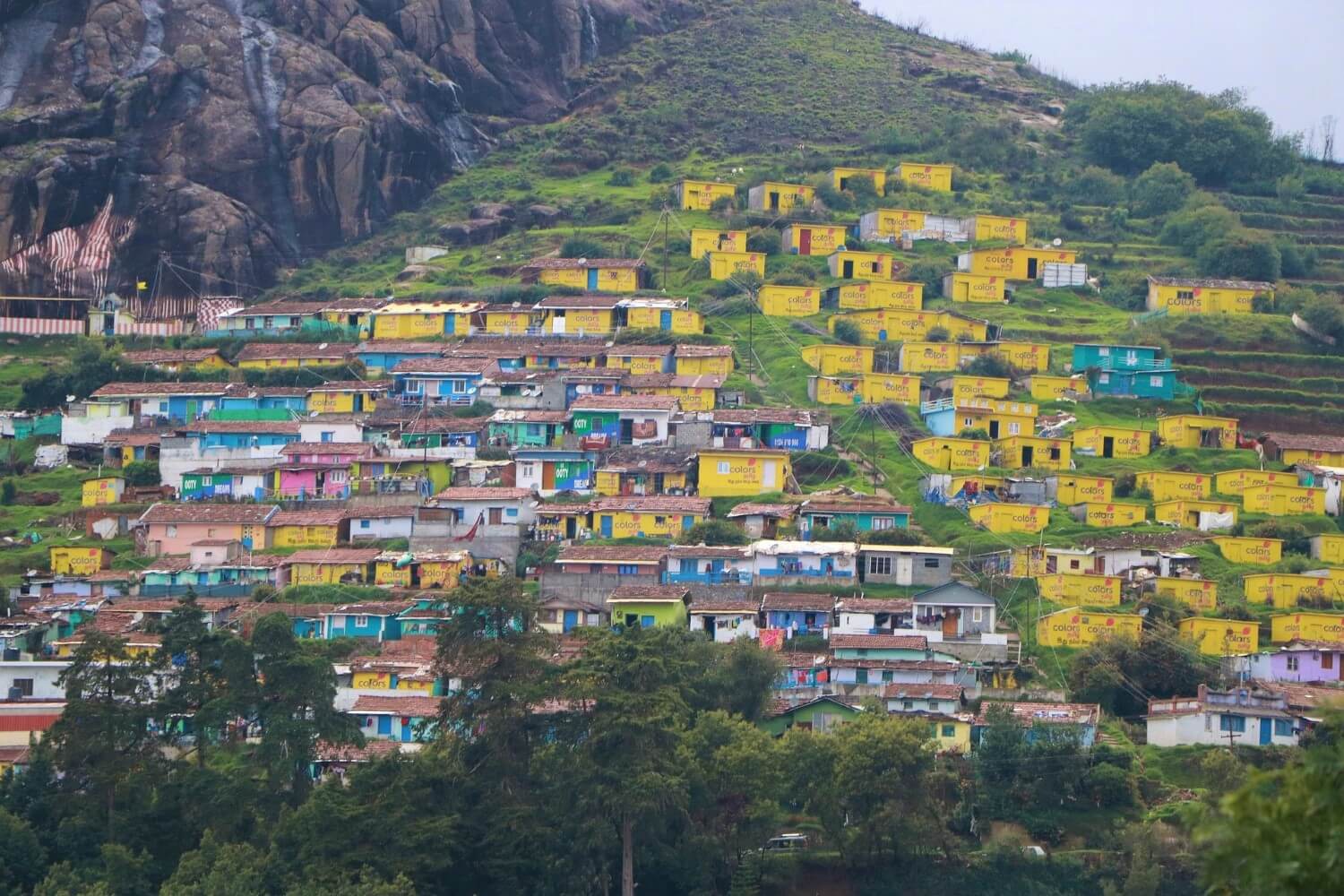 De kleurrijke huizen van Ooty, India