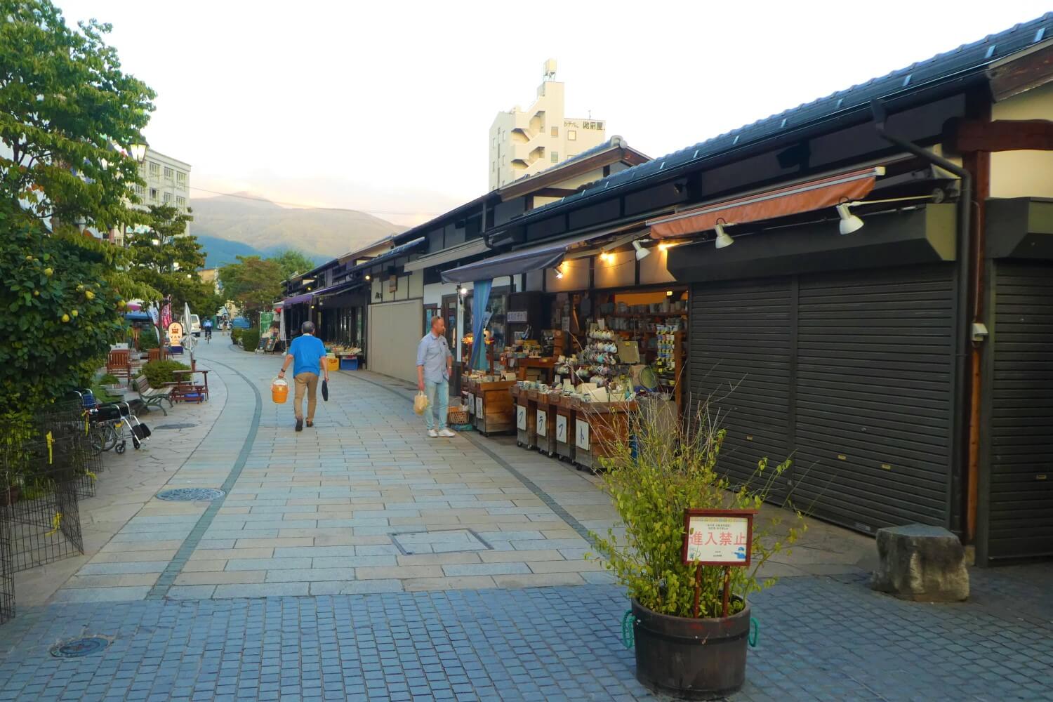 Nawate Shopping Street in Matsumoto, Japan