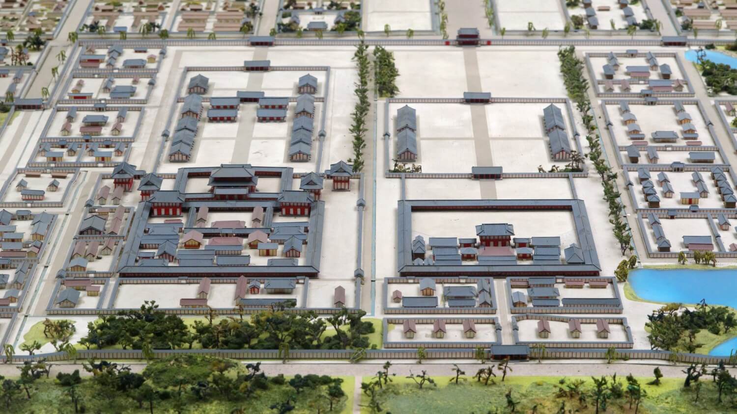 Het Heijo paleis in de vroege hoofdstad van Japan