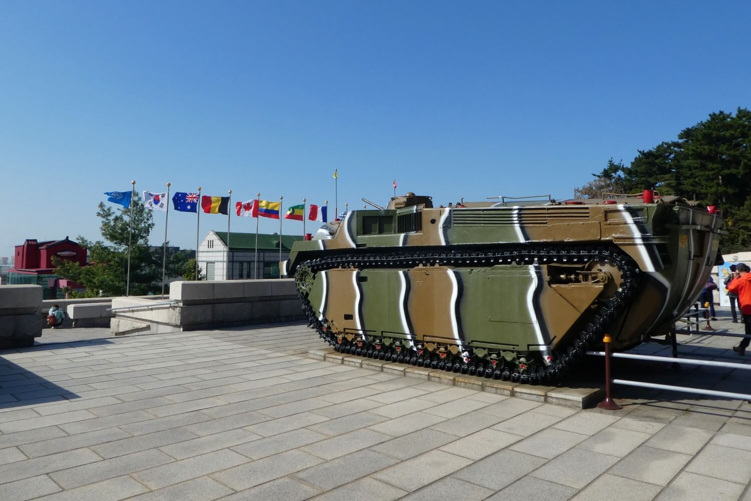 Een tank bij de Memorial Hall for Incheon Landing Operation, Zuid-Korea