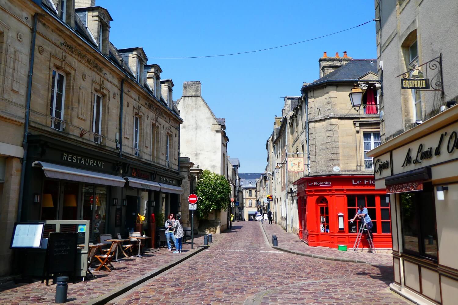 Het historische centrum van het prachtige plaatsje Bayeux