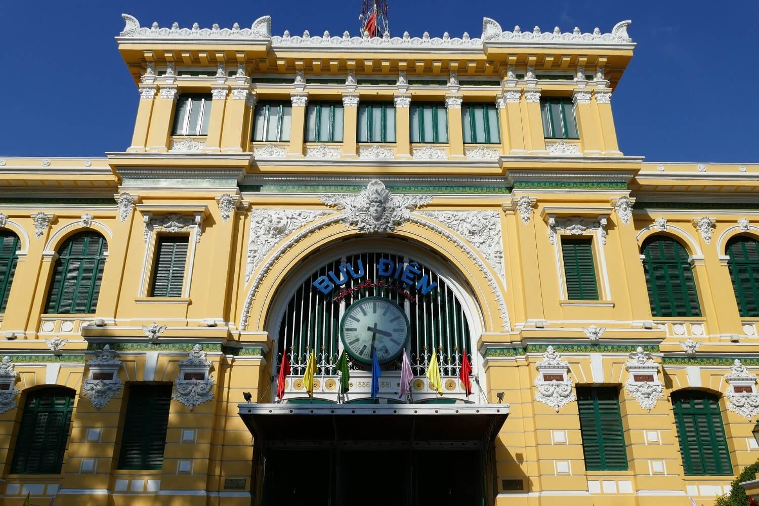 Het historische postkantoor van Saigon