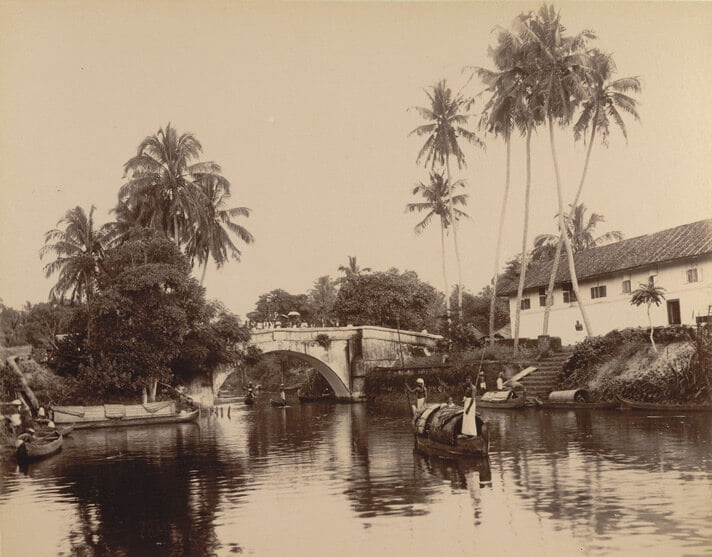 Een foto van Alappuzha uit 1900