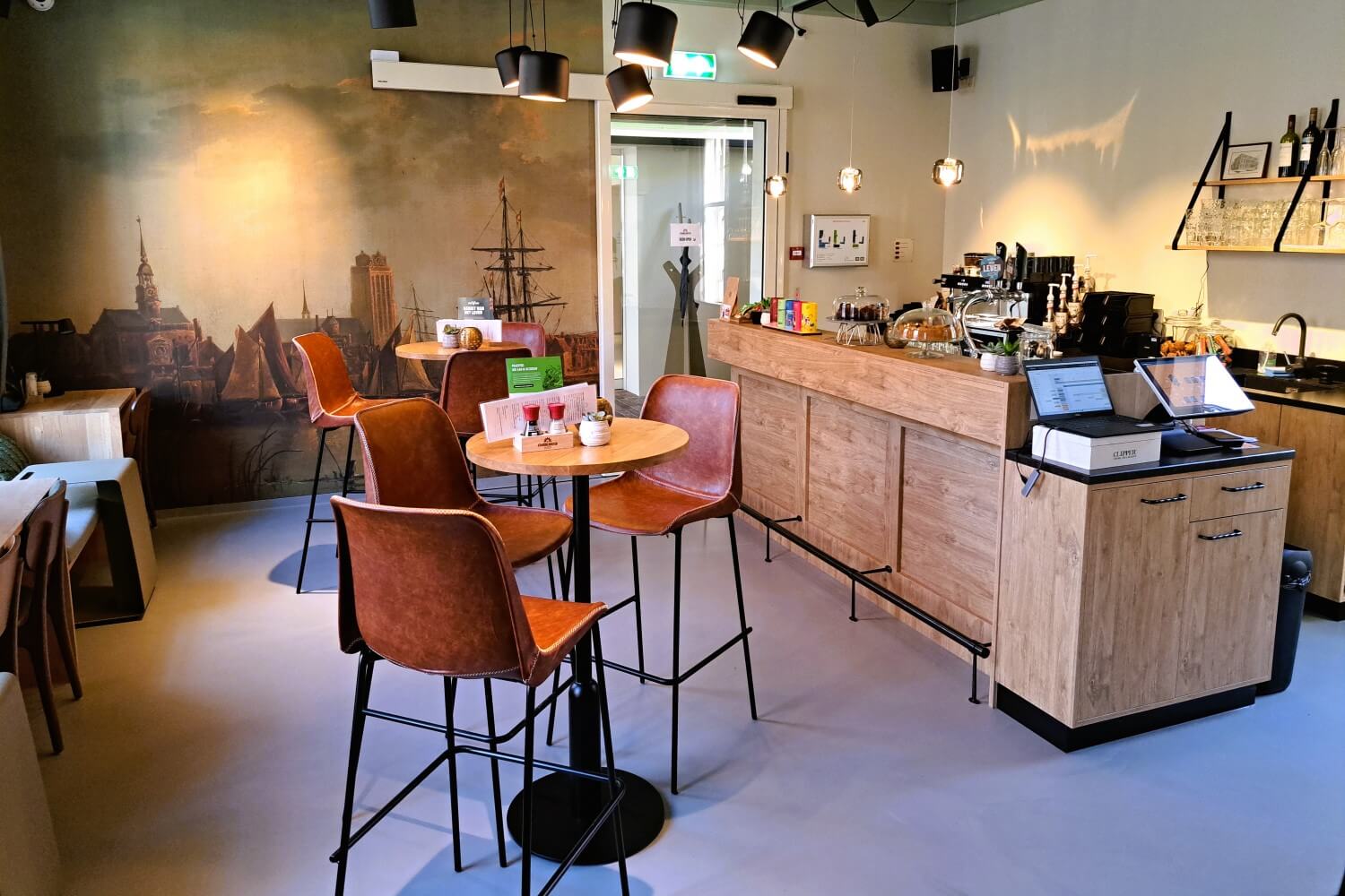 De bar/restaurant van het Stadsklooster