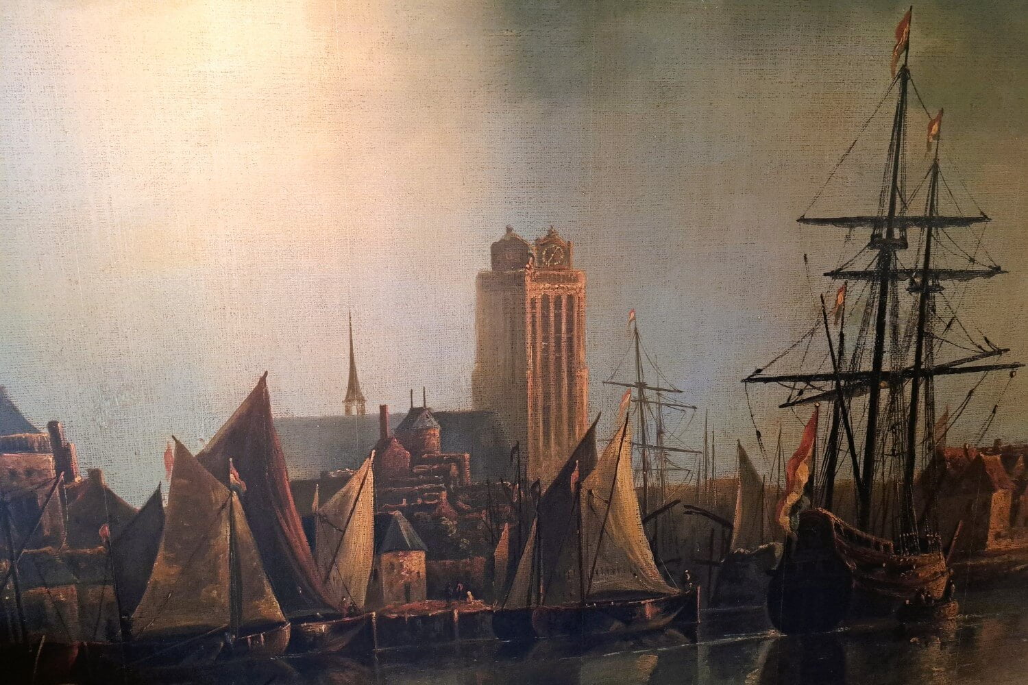 Een schilderij van Dordrecht
