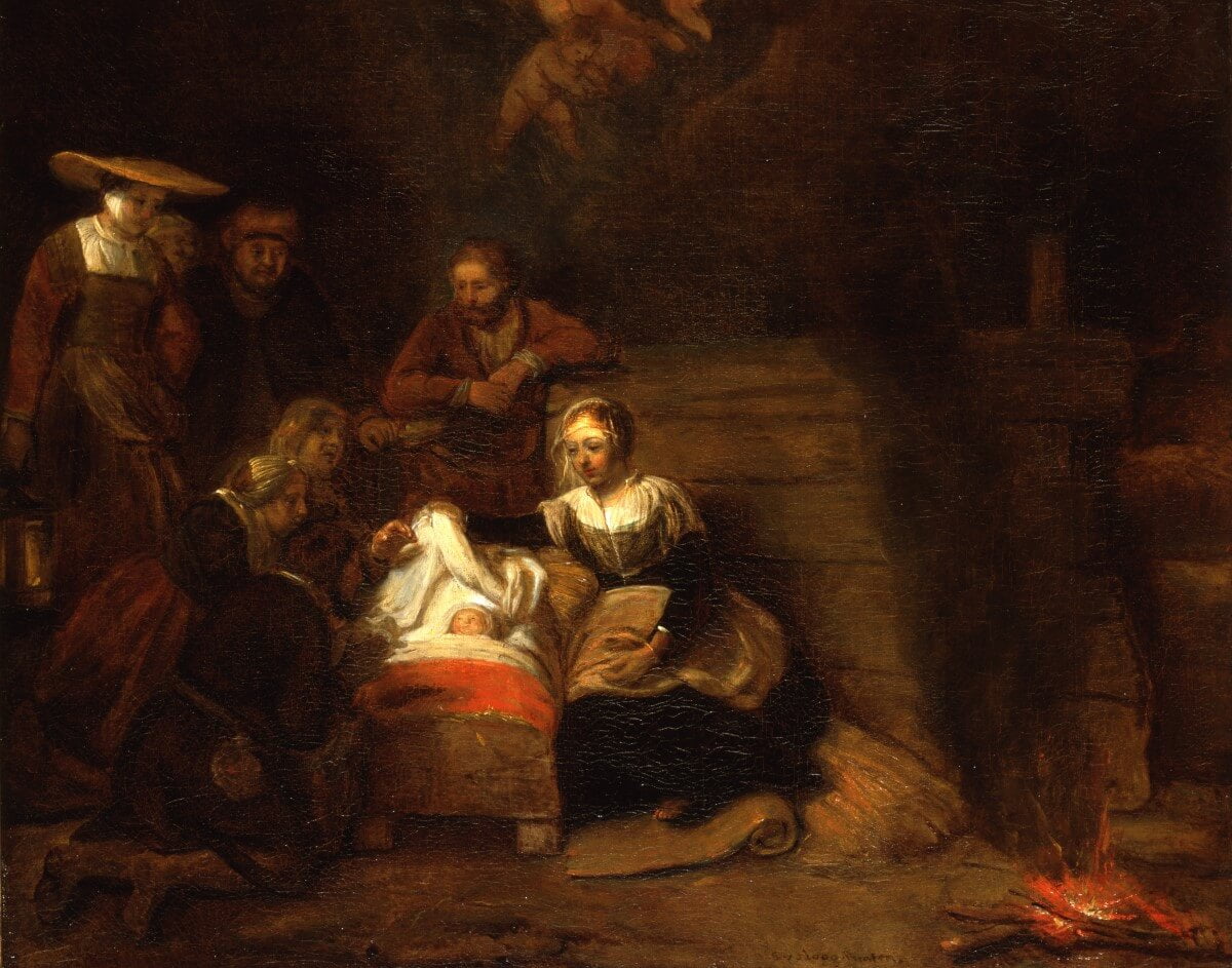 Samuel van Hoogstraten - De aanbidding van het kind