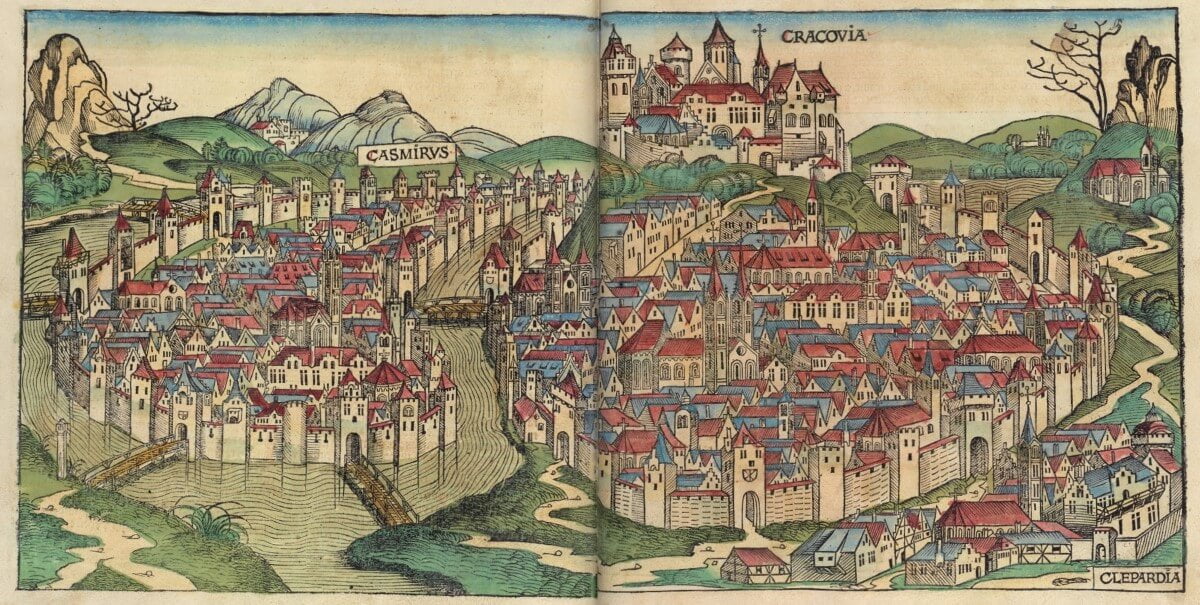 Krakau in de Kroniek van Neurenberg