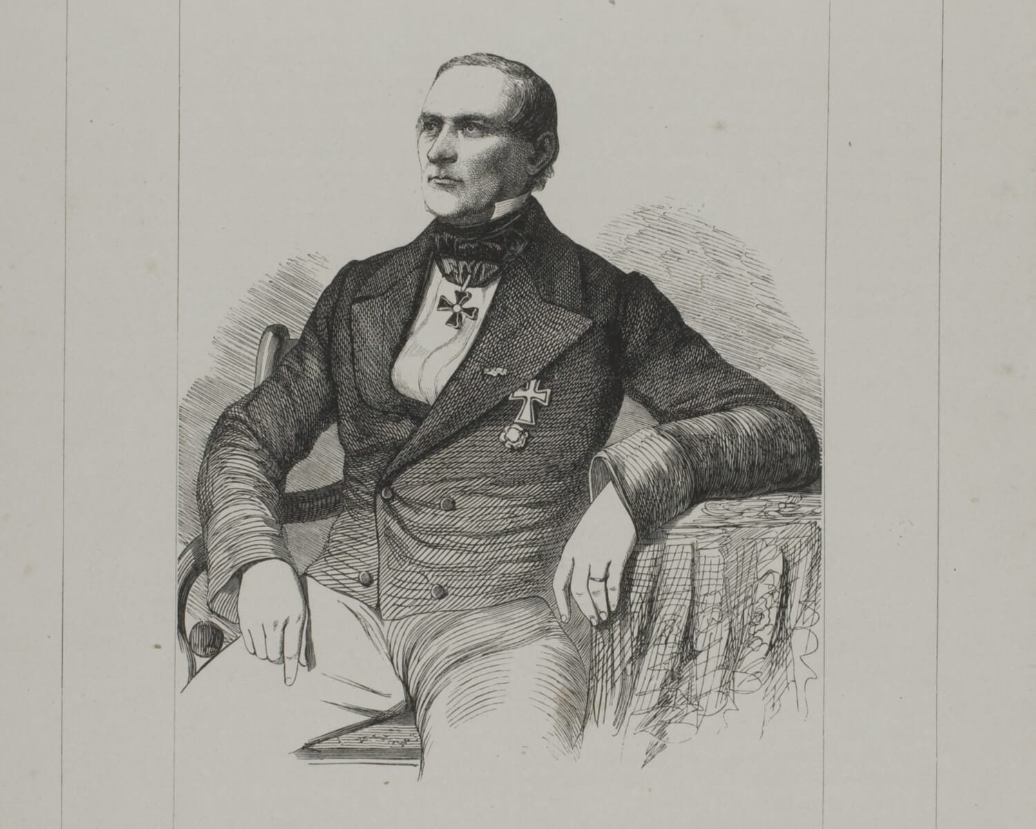 Portret van Von Siebold uit 1859