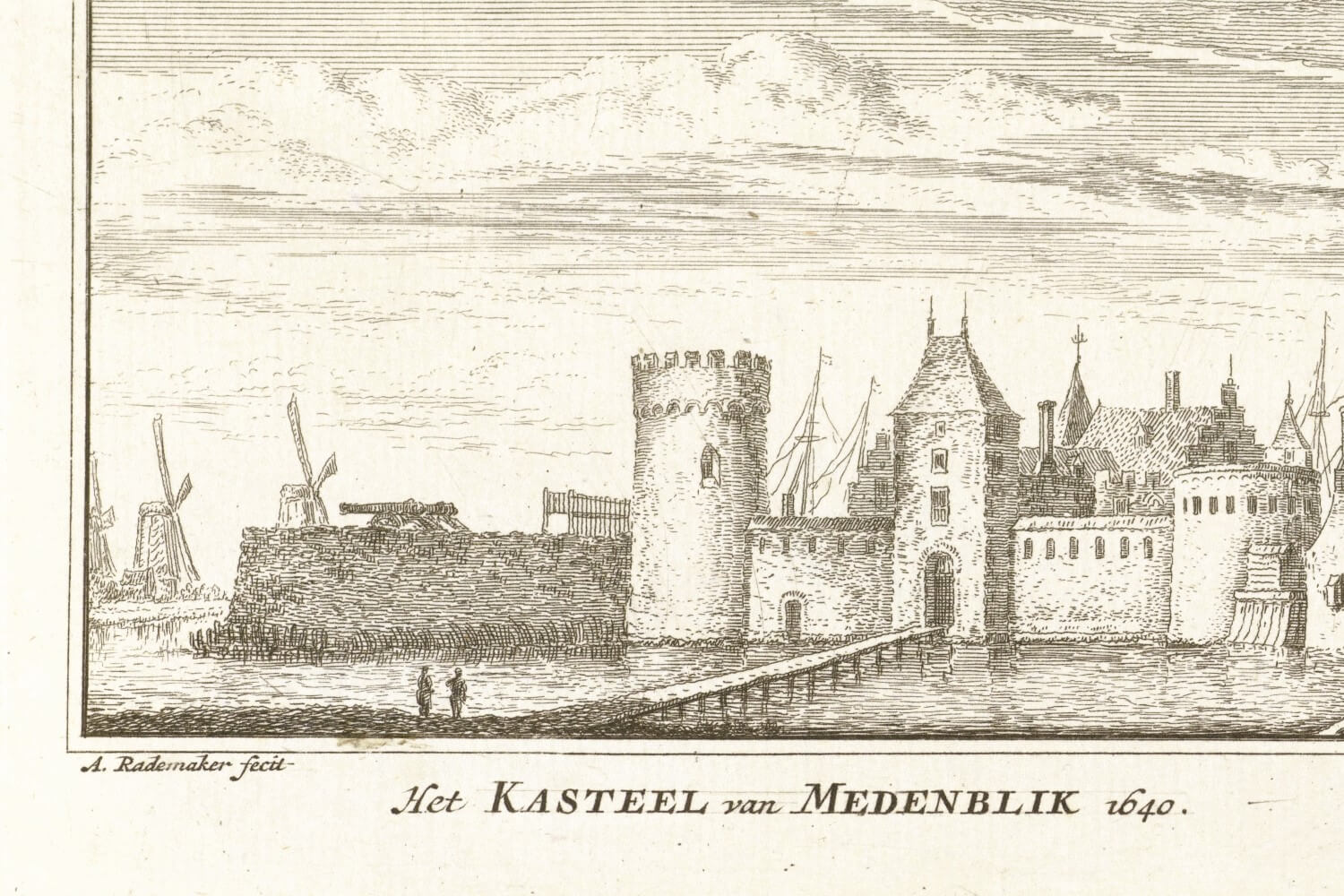 Het Kasteel van Medemblik in 1640