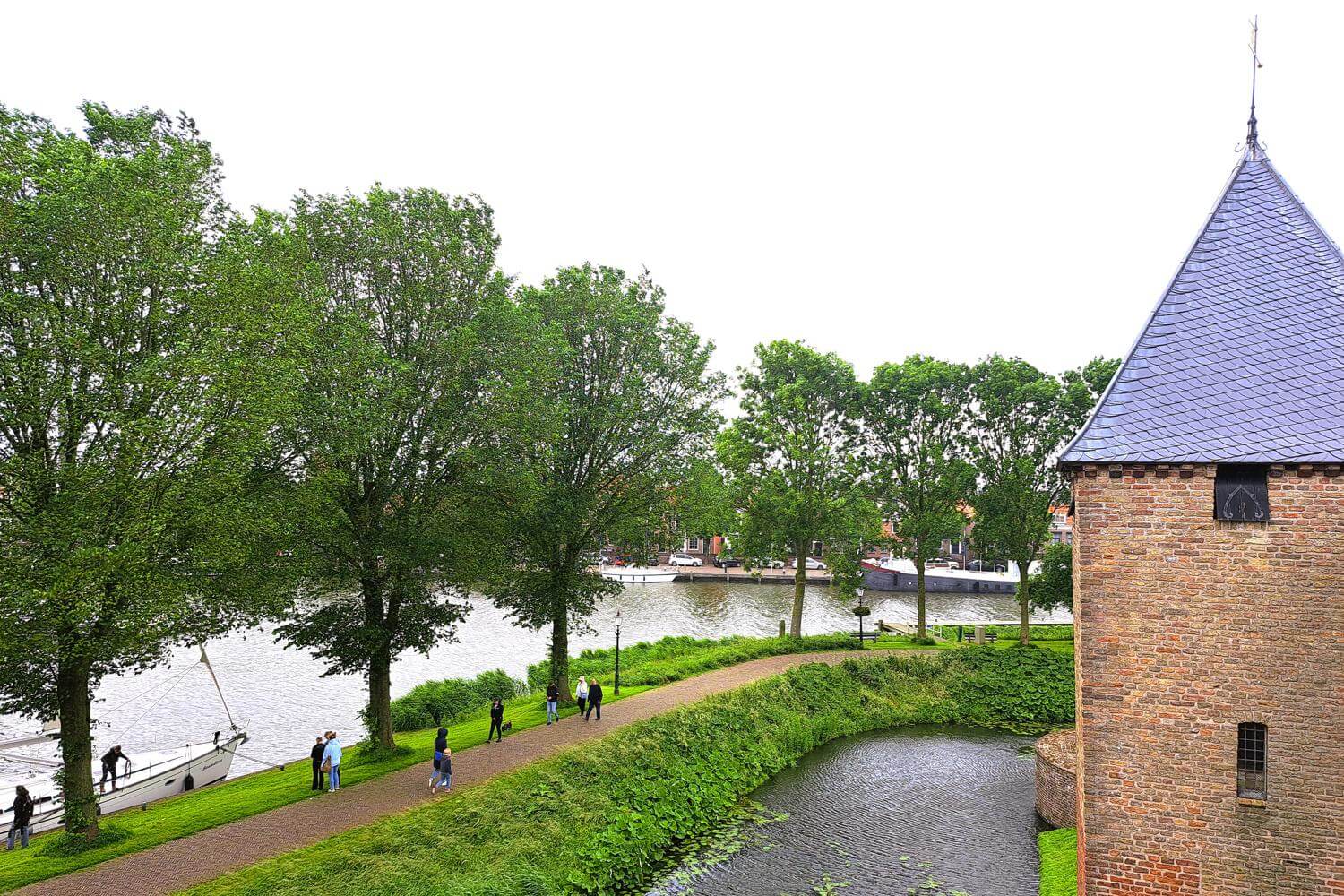 Uitzicht vanuit de toren van Kasteel Radboud