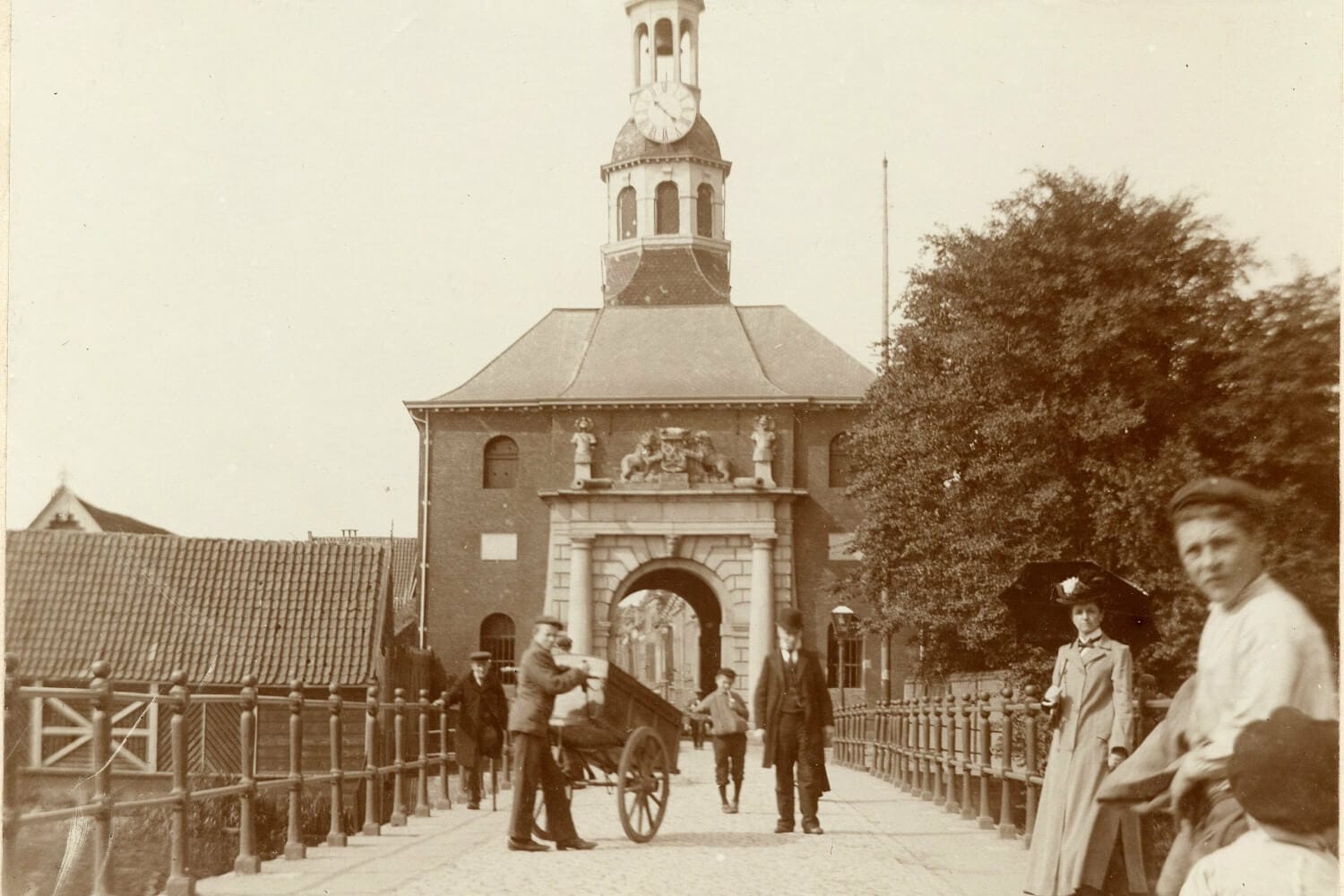 De Zijlpoort - foto gemaakt tussen 1902 en 1907
