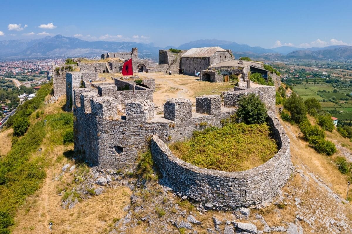 Rozafa kasteel nabij Skhodër, Albanië