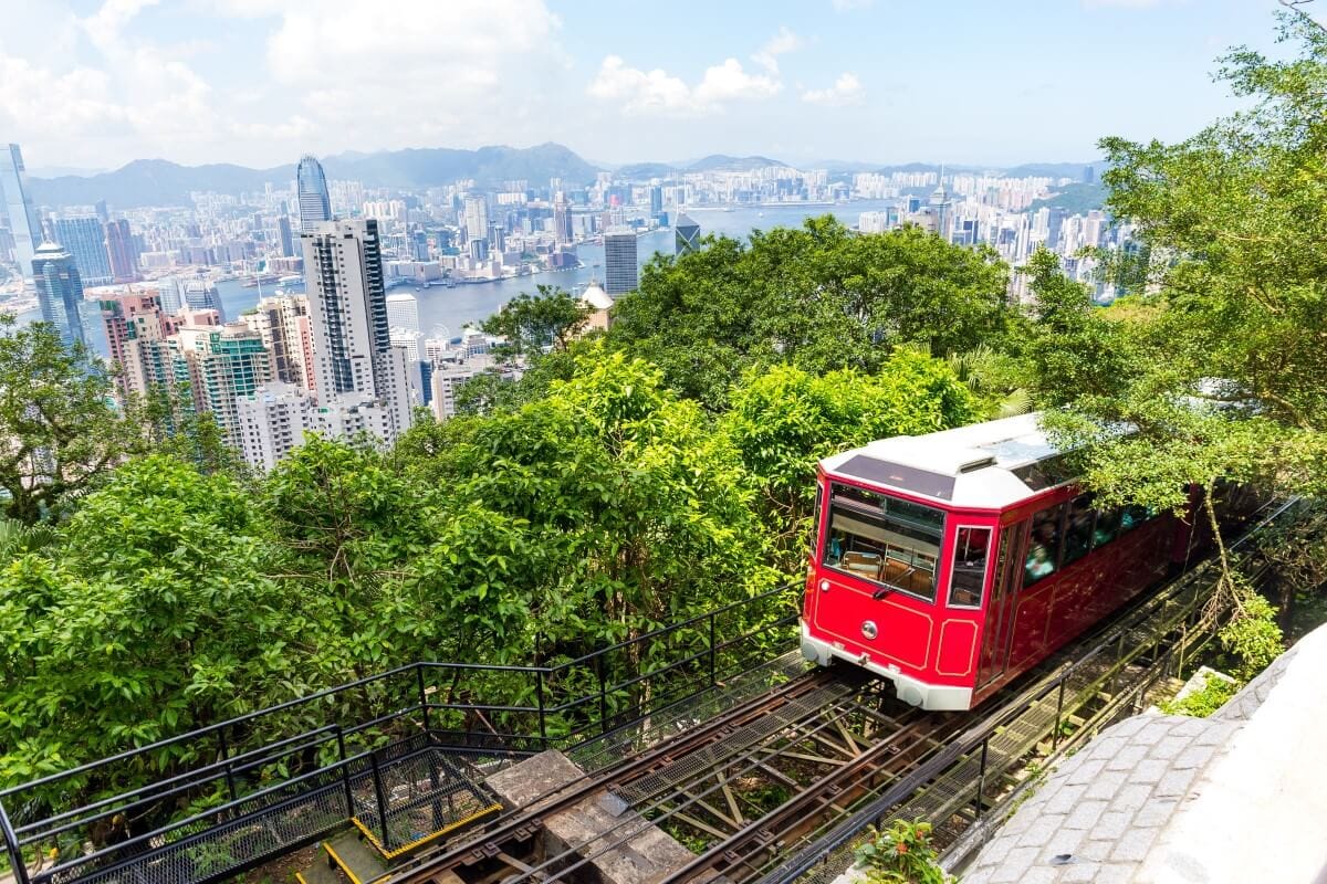 Victoria Peak en het uitzicht op Hongkong