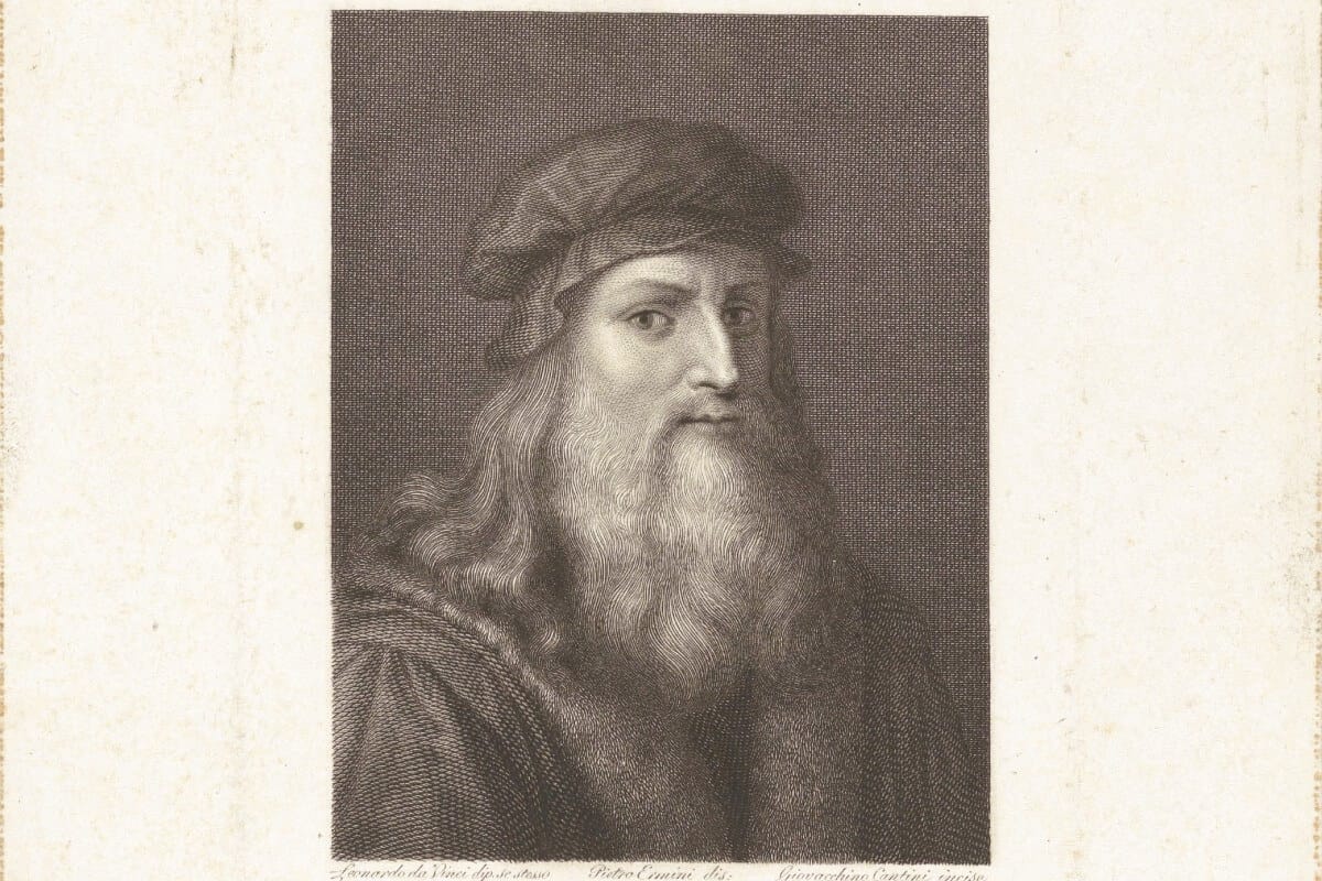 Portret van Leonardo da Vinci