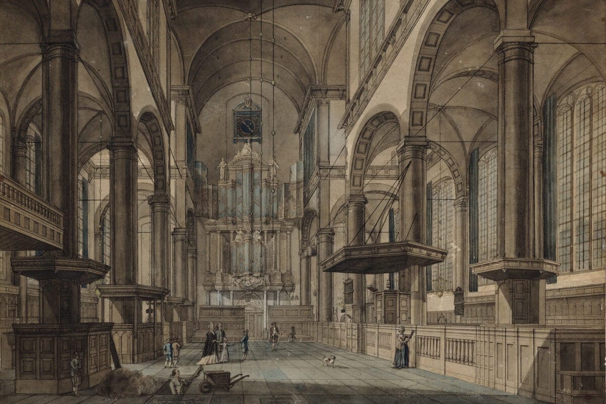 Interieur van de Westerkerk te Amsterdam, 1770