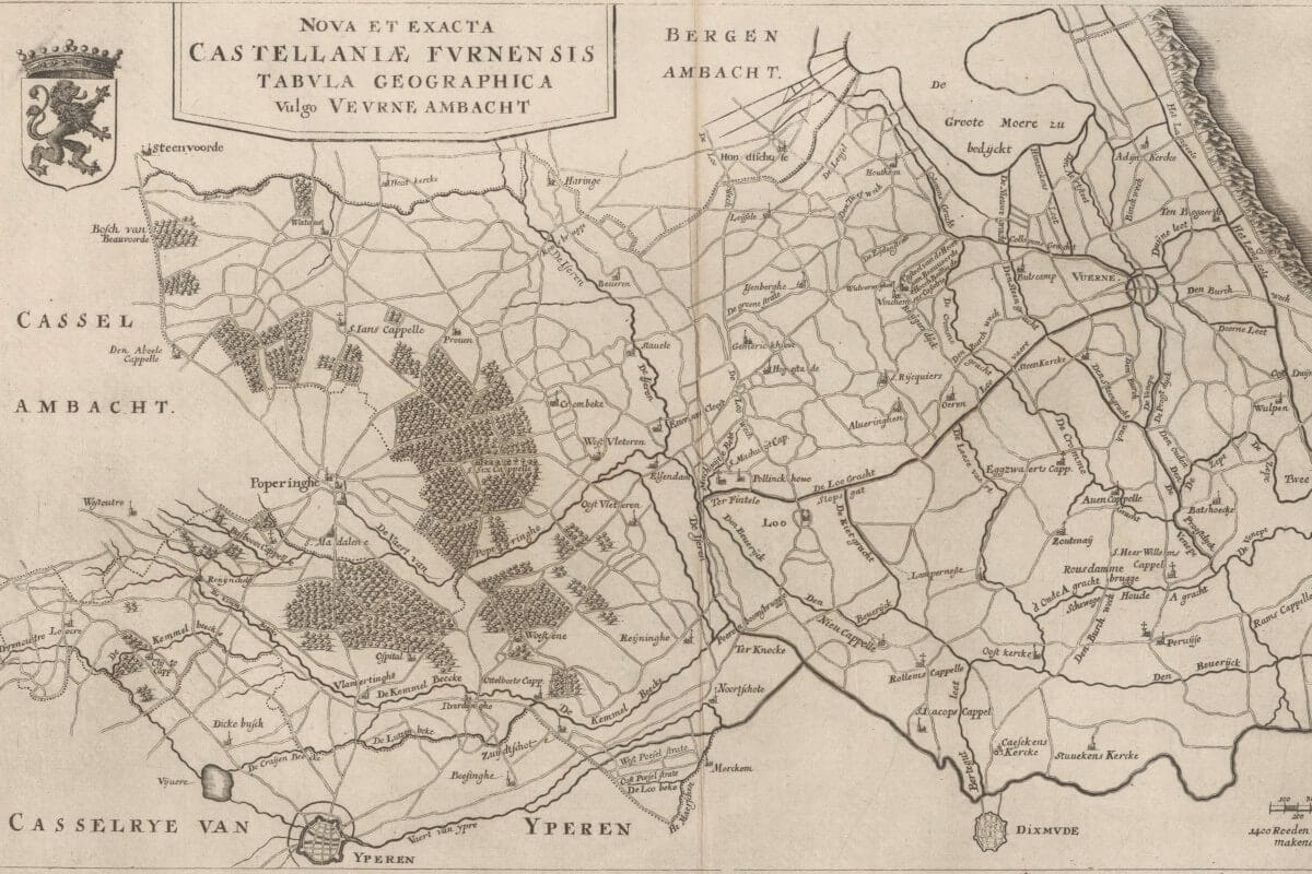 De Kasselrij Veurne-Ambacht, prent uit 1735