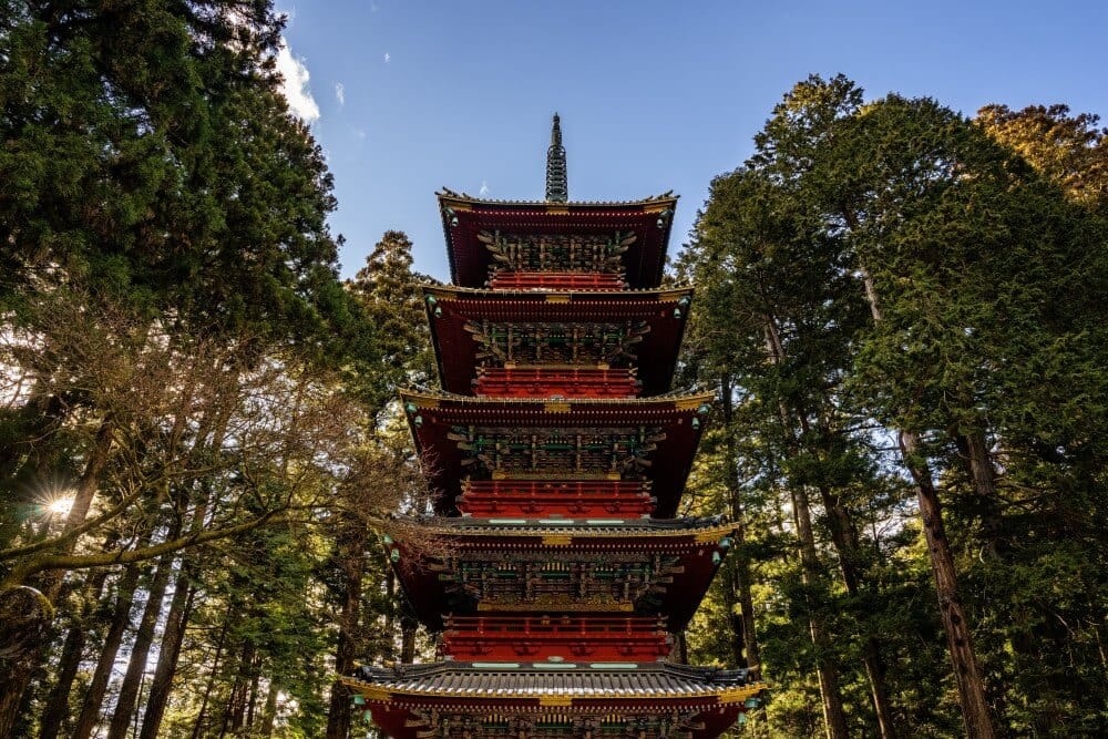 Gojū-no-tō pagode in het tempelgebied van Nikko