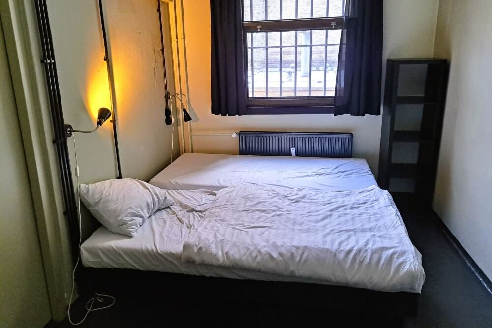 Het bed in het Alibi Hostel, Leeuwarden